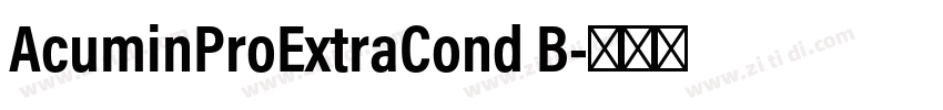 AcuminProExtraCond B字体转换